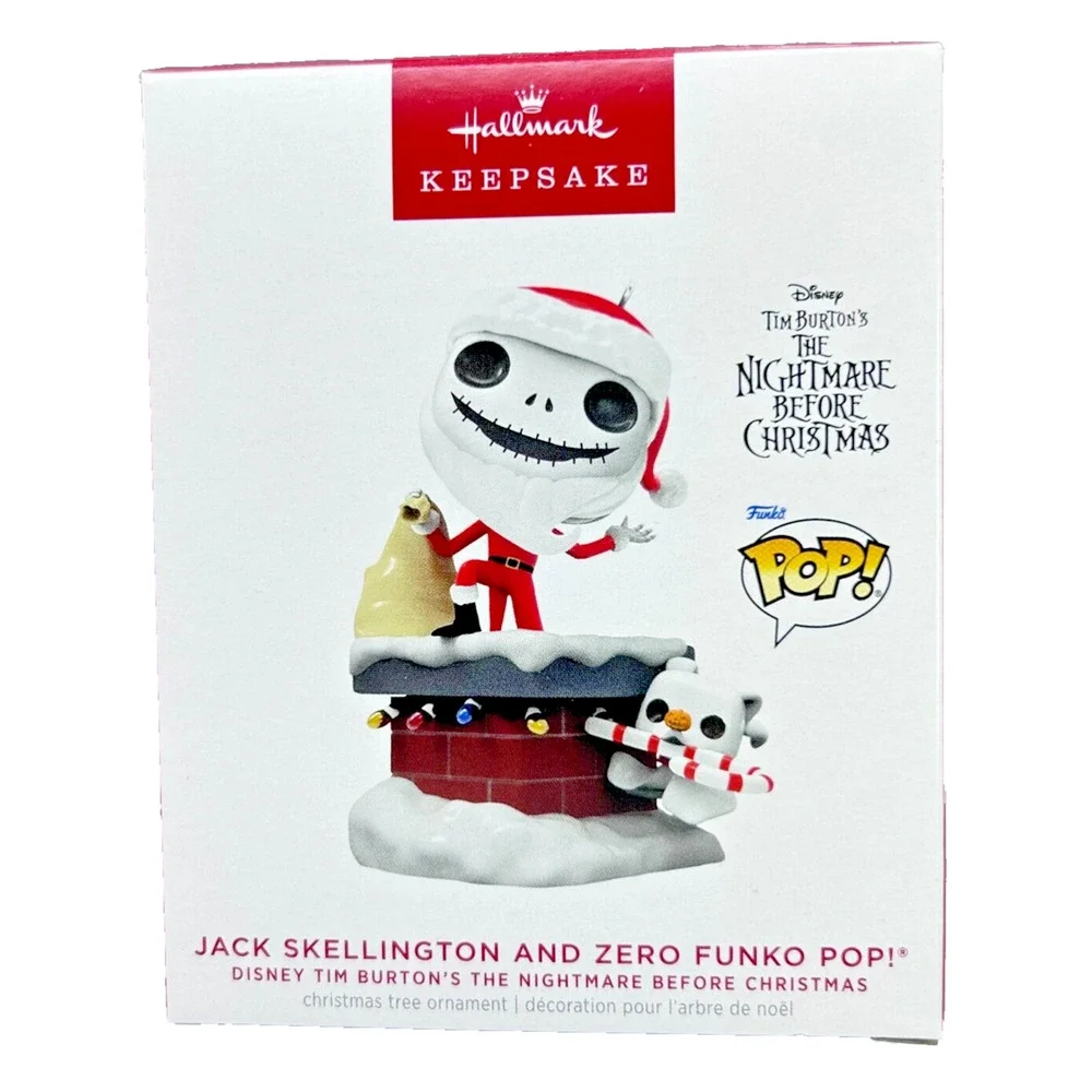 Hallmark‎ JACK SKELLINGTON AND ZERO FUNKO POP! 2023 Keepsake Ornament NIB